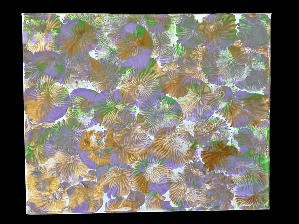 Real Abstract Modern Art Painting on Canvas 35cm x 28cm Unique