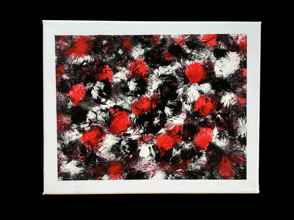 Real abstract art painting on canvas 30cm x24cm unique