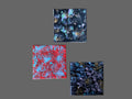 3 real miniature modern abstract art paintings on canvas 8cm x 8cm unique