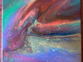 Real Abstract Modern Art Painting on Canvas 20cm x 20cm Unique