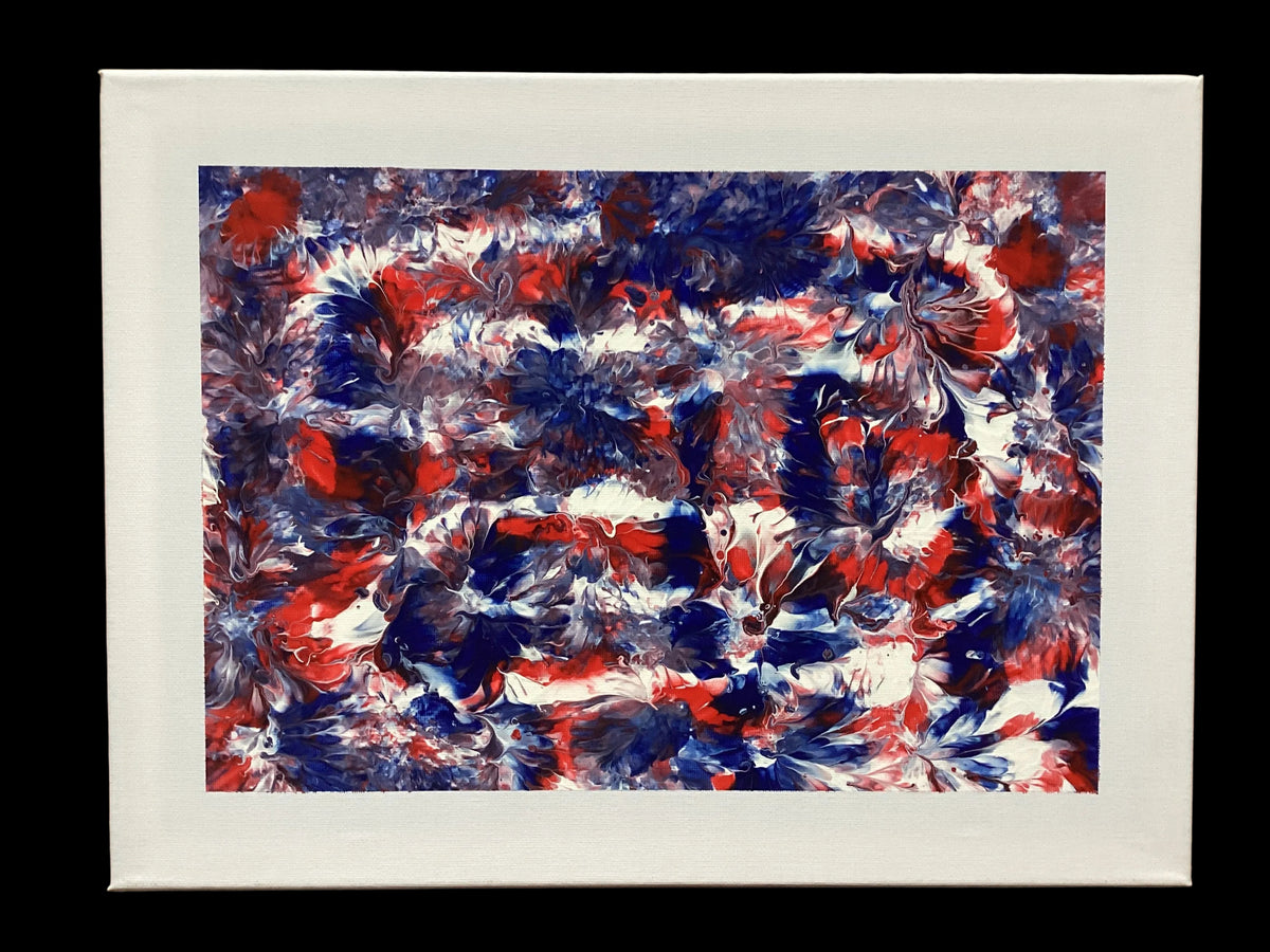 Real abstract art painting on canvas 40 x 30cm unique