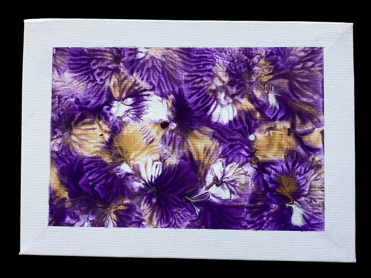 Real abstract art painting on canvas 18 x 13cm unique