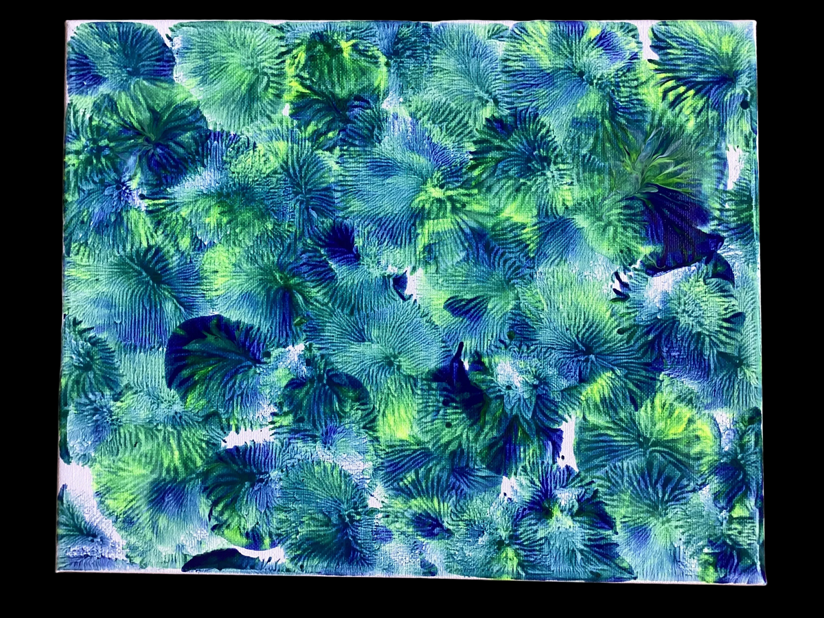 Real Abstract Modern Art Painting on Canvas 30cm x 25cm Unique