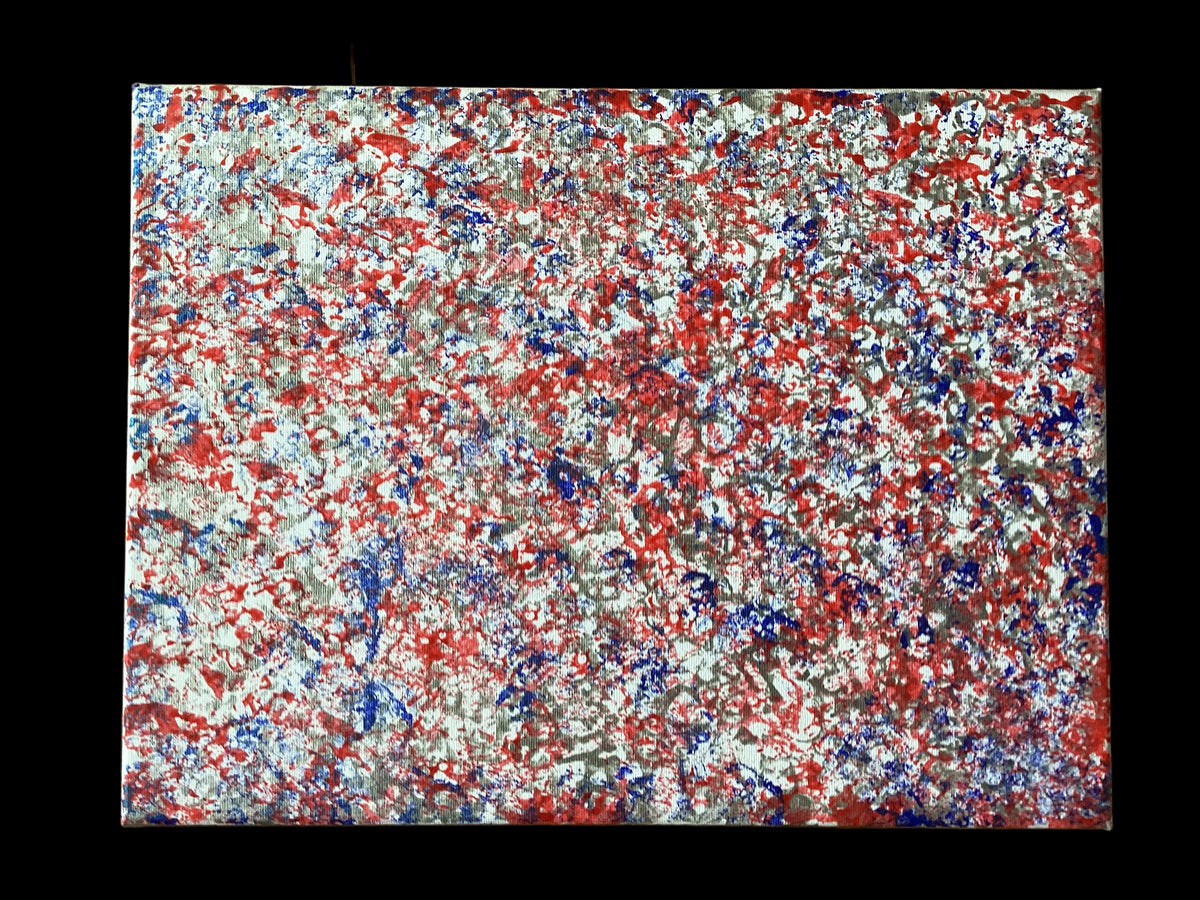 This painting has metallics in it’s composition so it comes alive in the right light