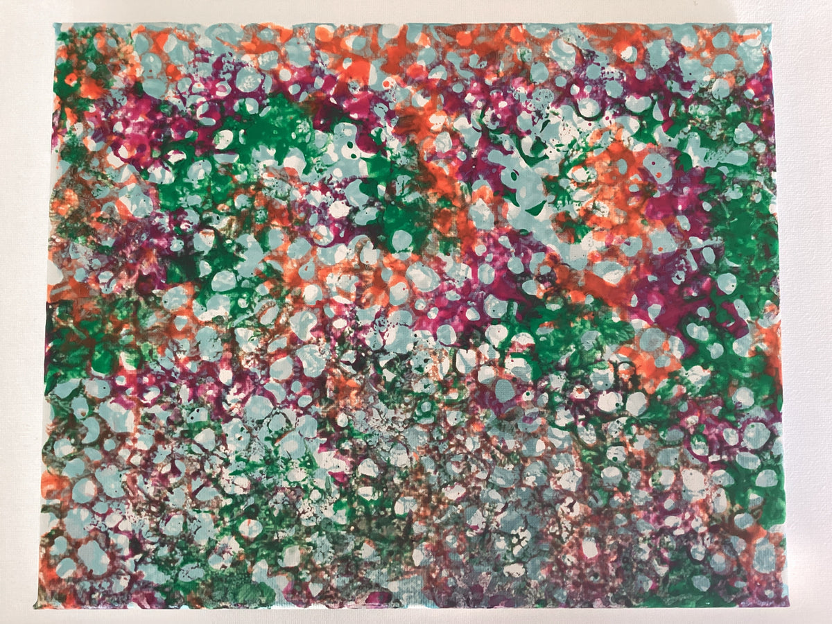 Real Abstract Modern Art Painting on Canvas  25cm x 20cm Unique