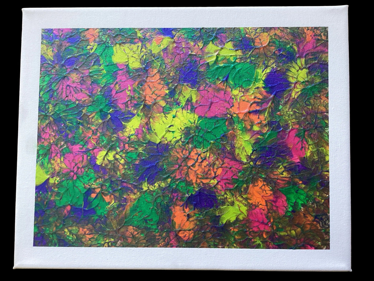 Real abstract art painting on canvas 30 x 24cm unique