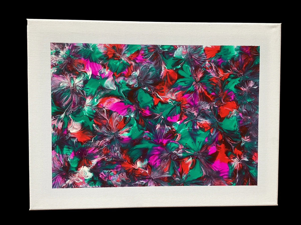 Real abstract art painting on canvas 40 x 30cm unique