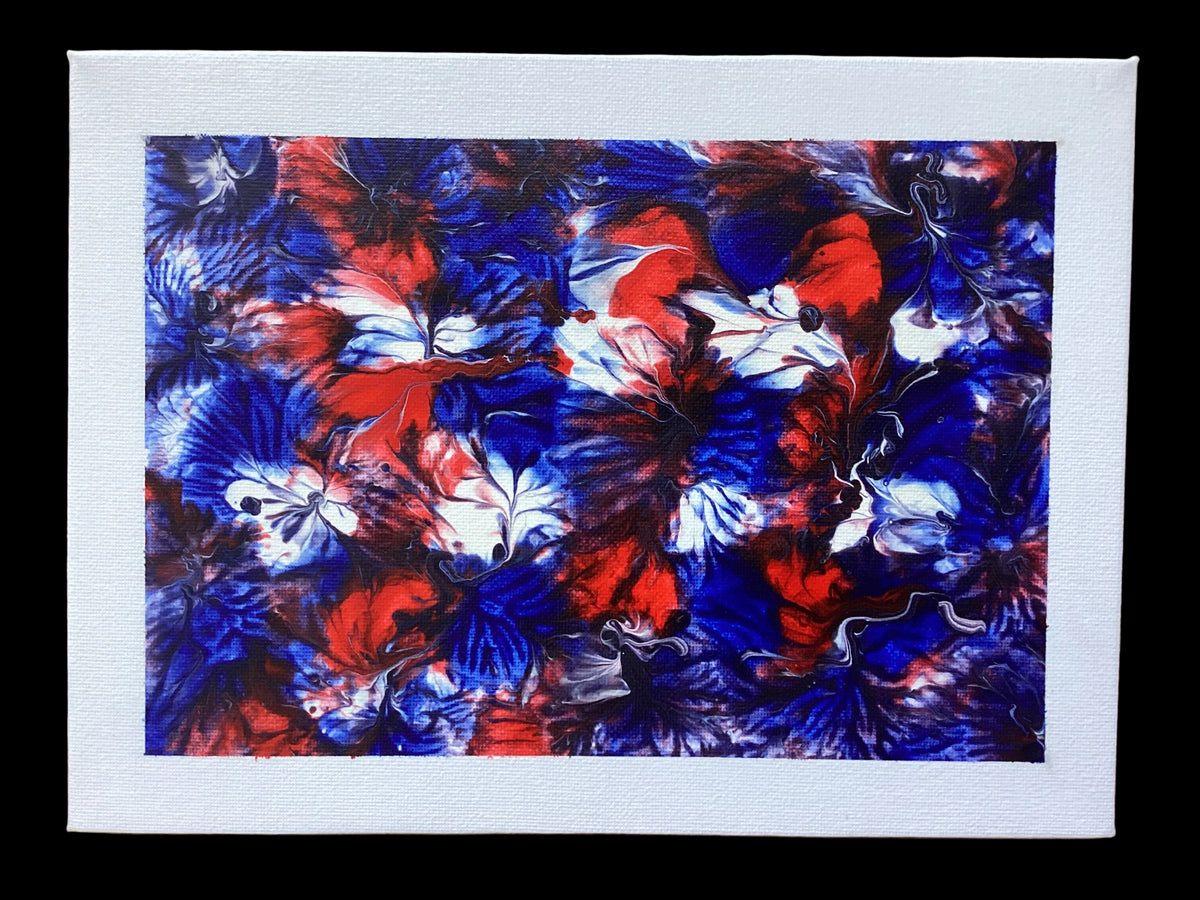 Real abstract art painting on canvas 24 x 18cm unique