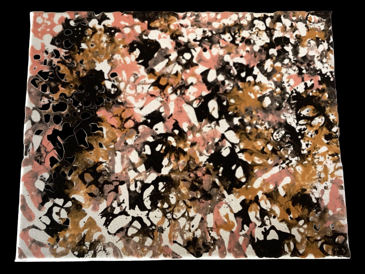 Real Abstract Modern Art Painting on Canvas 25cm x 20cm Unique