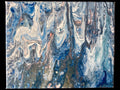 Real Abstract Modern Art Painting on Canvas 25cm x 20cm Unique