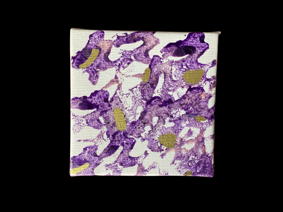 Real Abstract Modern Art Painting on Canvas 9cm x 9cm Unique