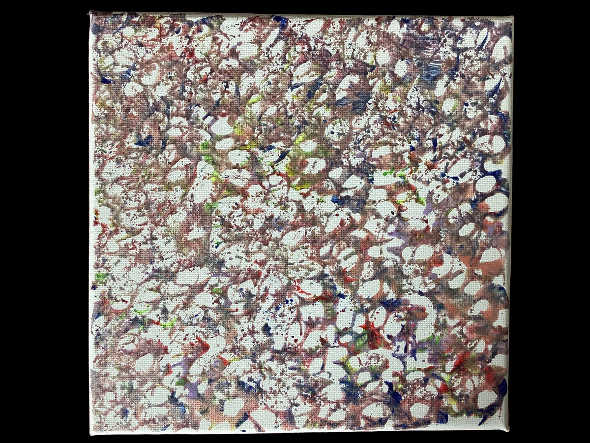 Real Modern Art Painting on Canvas 20cm x 20cm Unique