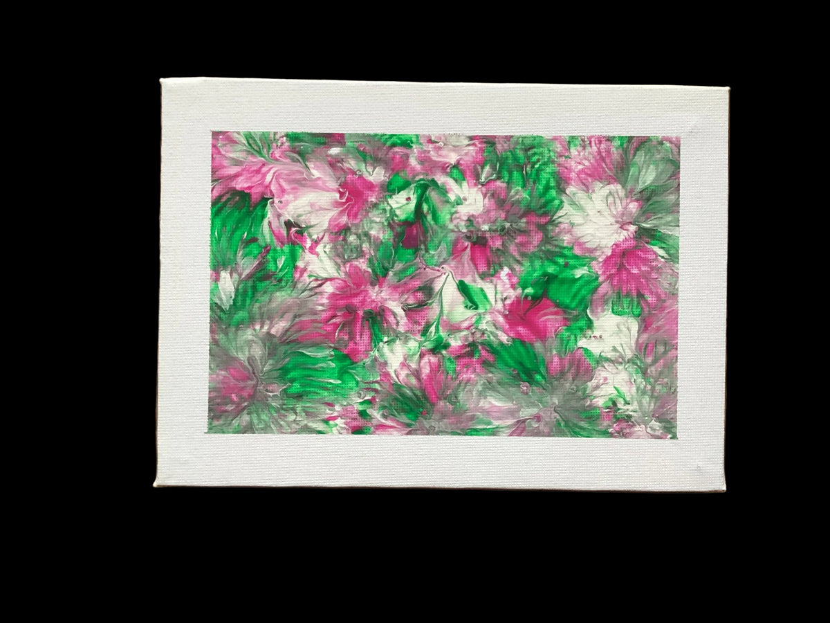 Real abstract art painting on canvas 18 x 13cm unique