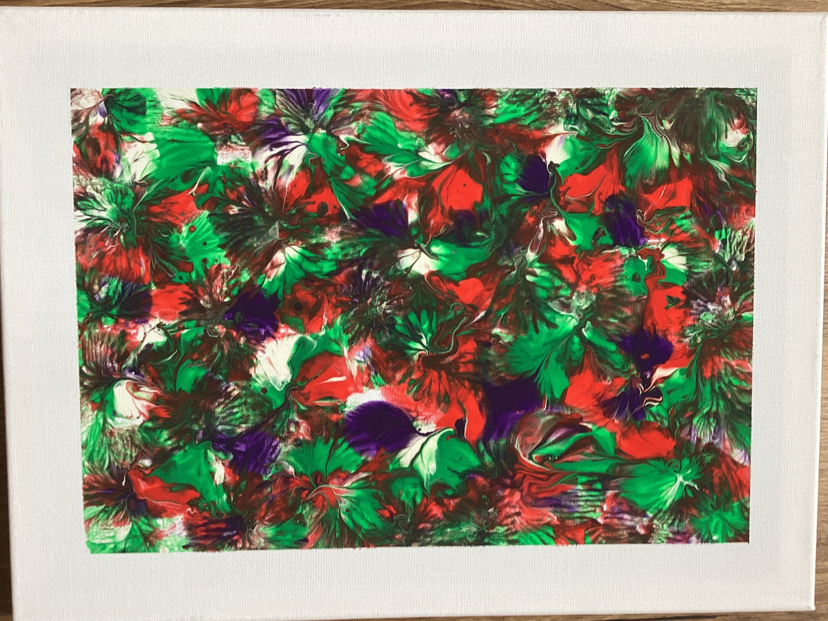 Real abstract art painting on canvas 40 x 30cm unique