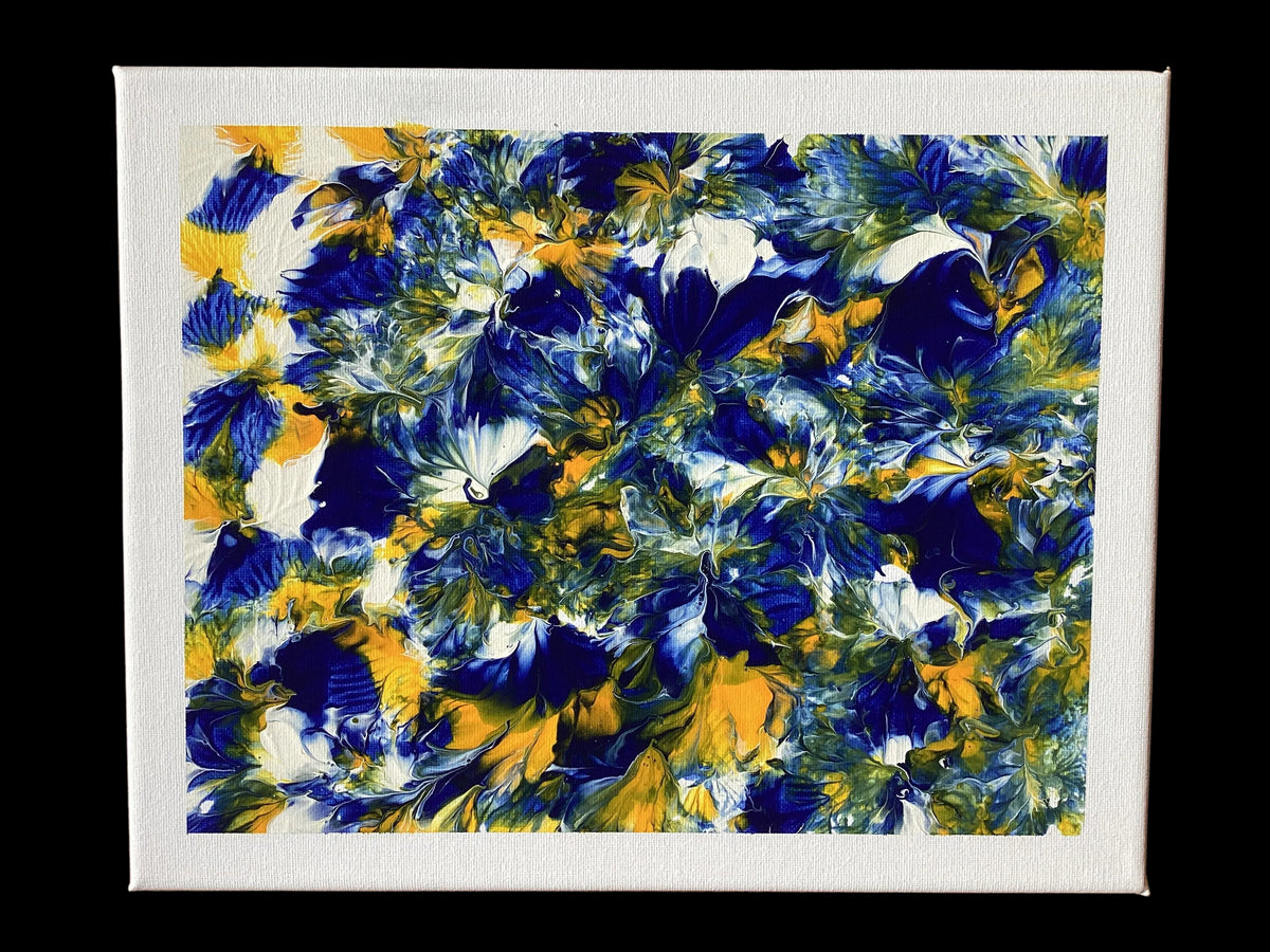 Real abstract art painting on canvas 30 x 24cm unique